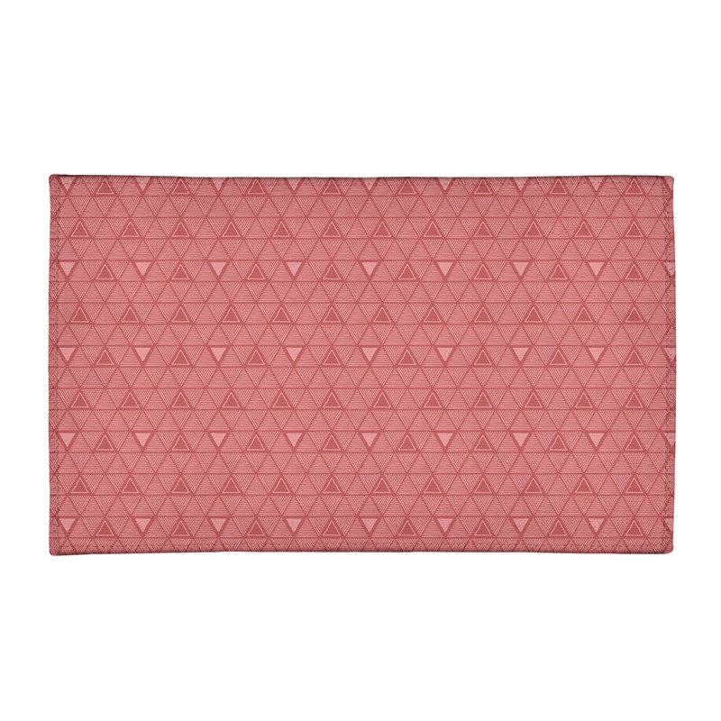 Tapis trichrome à la main corail/zone saumon, Rectangle 8 pi x 10 pi