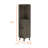 Dark Brown 1-Drawer 2-Shelf Corner Bar Cabinet