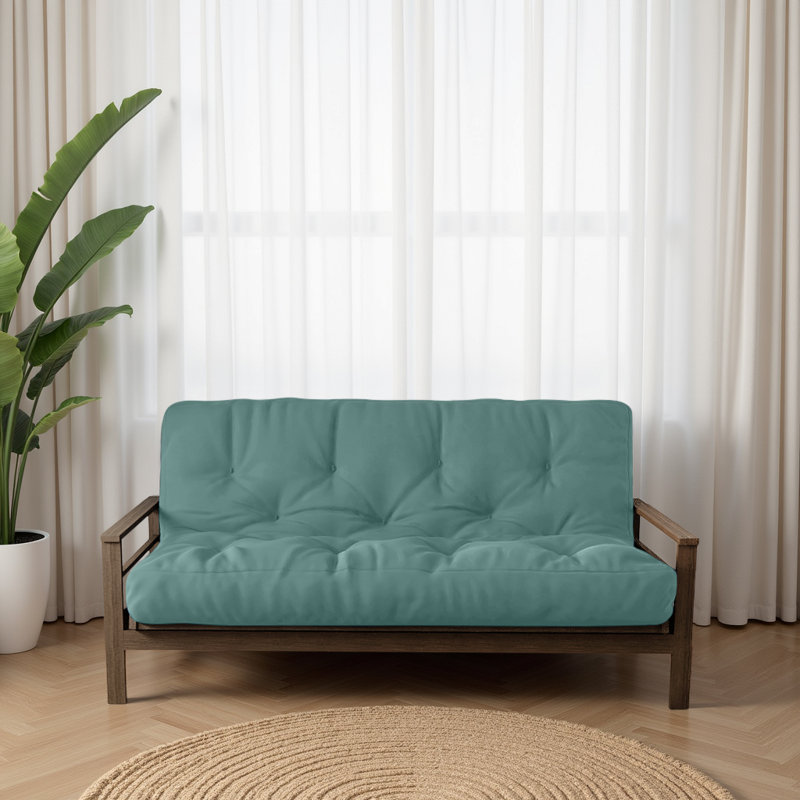 Hidemitsu Futon Sofa Bed Pocket Coil Foam Mattress, CertiPUR-US Certified, No Frame, Aqua
