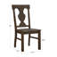 Chaise d'appoint en chêne Heneretta
