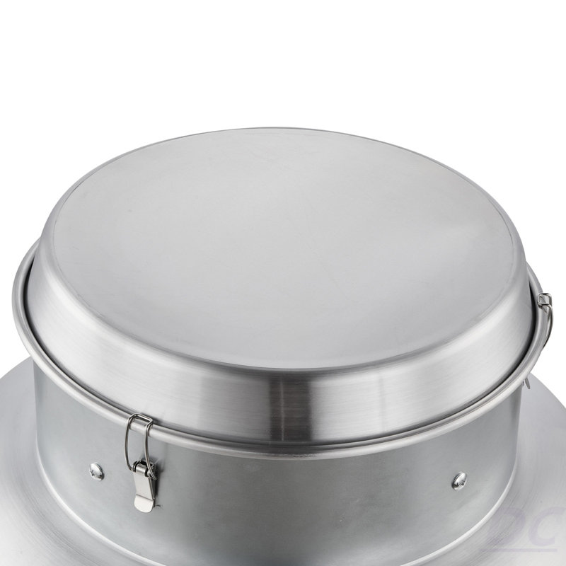 Ventilateur de toit, ventilateur de grenier avec moteur haute puissance, base en alliage d'aluminium robuste de 21 pouces, débit d'air réglable à contrôle de vitesse 900/1500 CFM, compact pour le garage, la cuisine, la salle de bain, argent