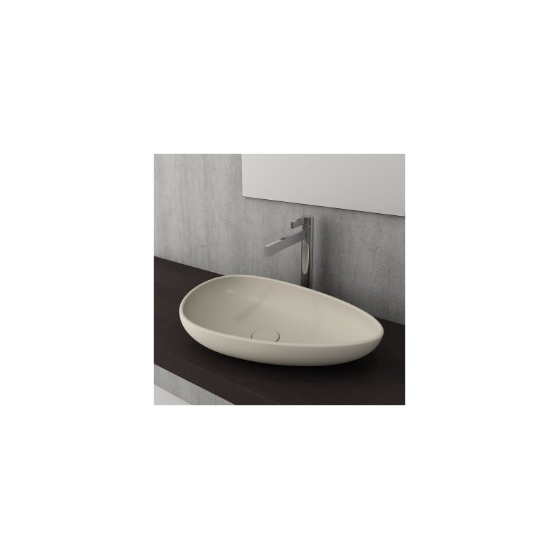Etna Vessel Bowl - 58x37cm, Matte Jasmine