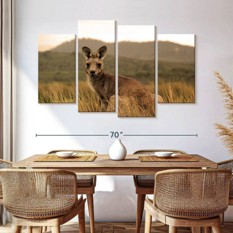 Brampt Wild Kangaroo, 42" H x 68" W