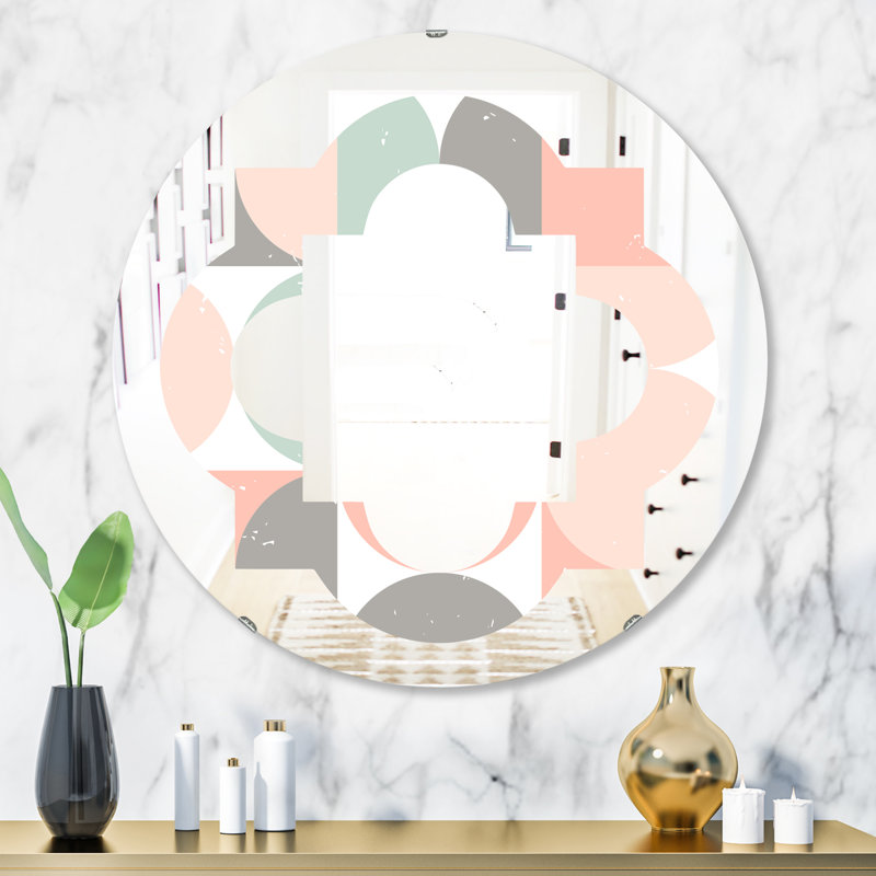 Miroir mural moderne et contemporain Quatrefoil, H 23,6 po x l 23,6 po