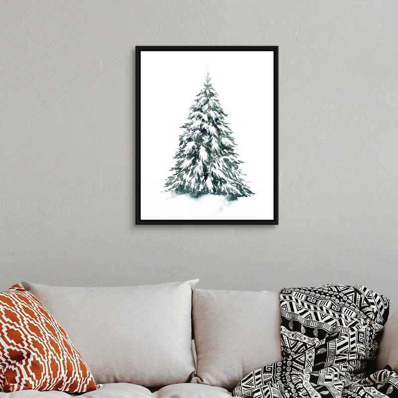 Reproduction d’art sur toile, "Blue Spruce II" par Grace Popp, H 32 po x l 26 po x 1,75 po, Cadre noir