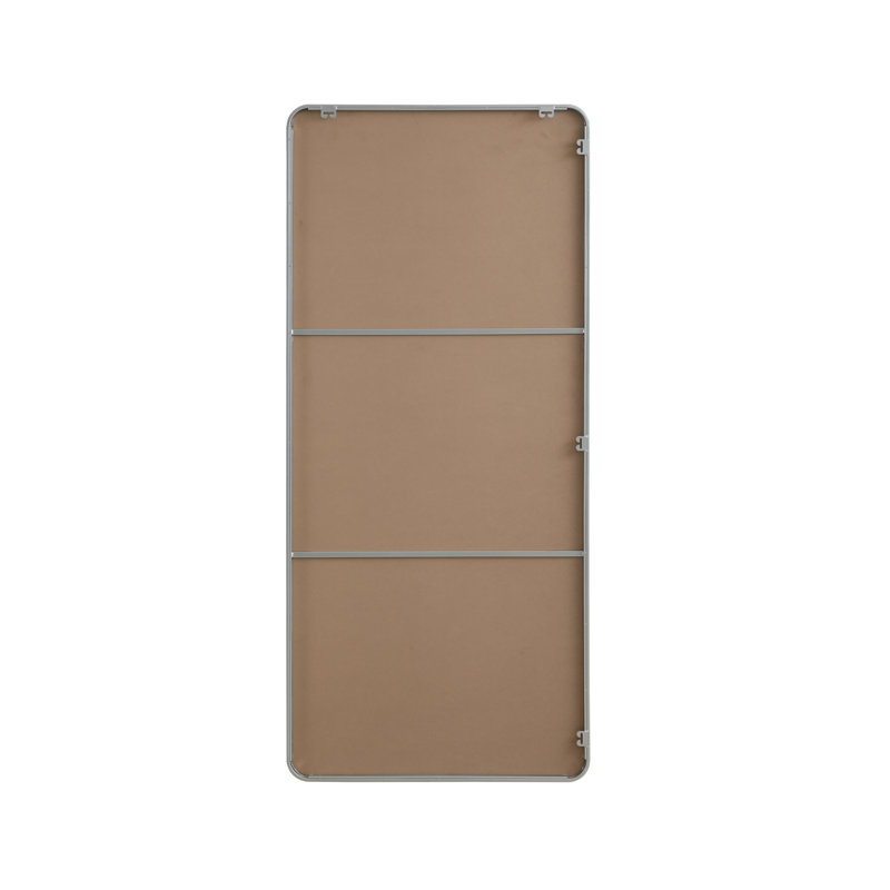 Erath Contour Metal Mirror, Silver, 72" x 32"