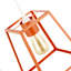 25cm H Metal Square Pendant Shade ( Screw On )-845518482