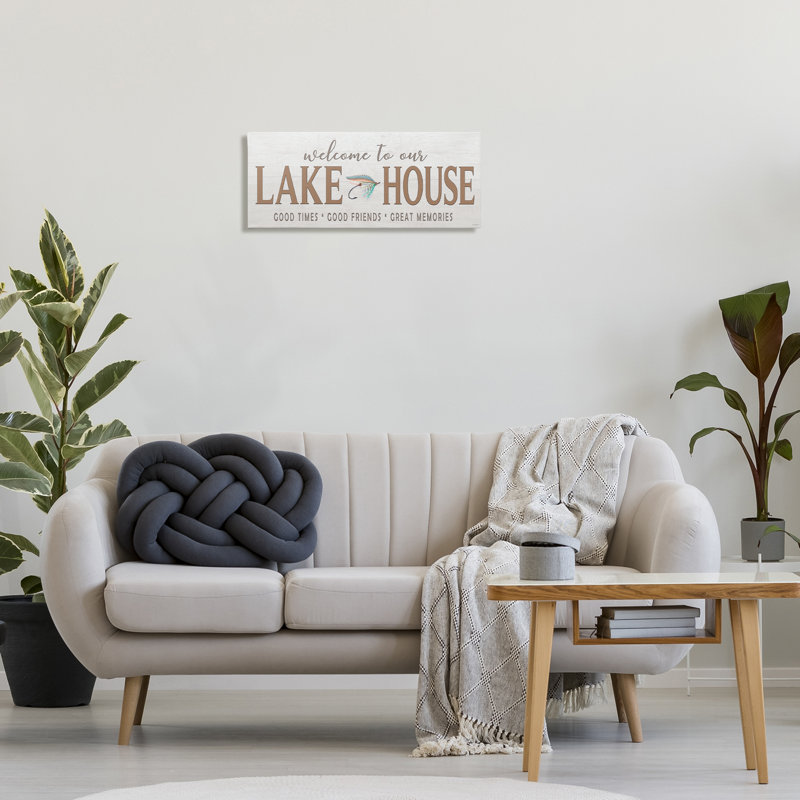 Toile rustique Lake House, design par Seven Trees Design, H 10 po x l 24 po