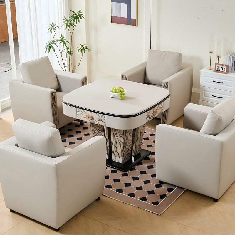 Modern Light Luxury Solid Wood Roller Coaster Style Fully Automatic Mahjong Table for Chinese Rules