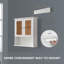  Armoire murale de rangement de salle de bain l 26 po x H 30 po entièrement assemblée avec capteur-879993961