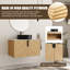 Ensemble de meuble-lavabo simple 30 po avec plateau en pierre et lavabo vasque en céramique Caldicot-589642926-596164146