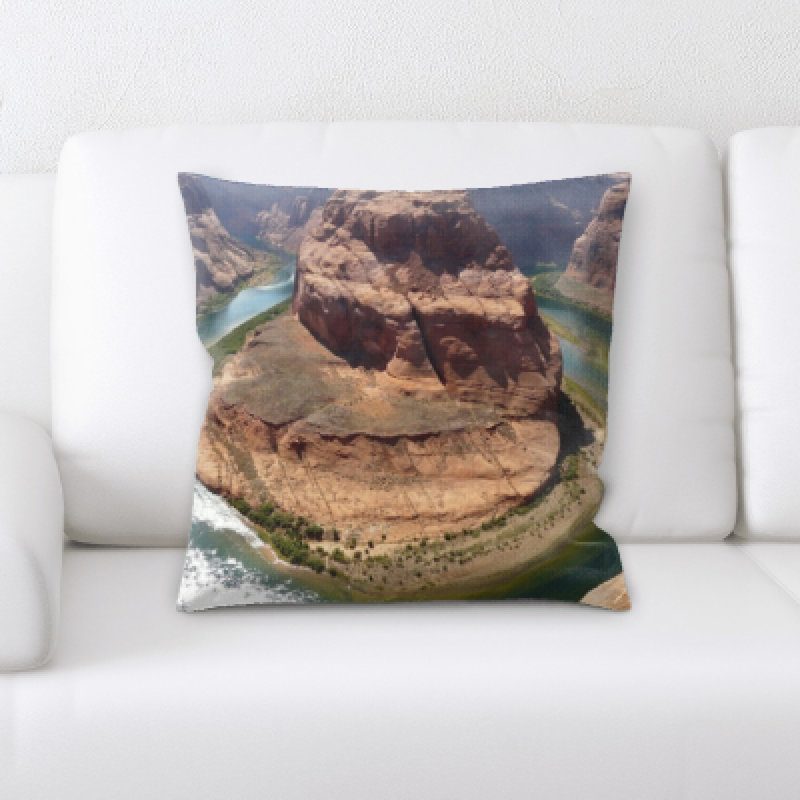 Microsuede Reversible Throw Pillow