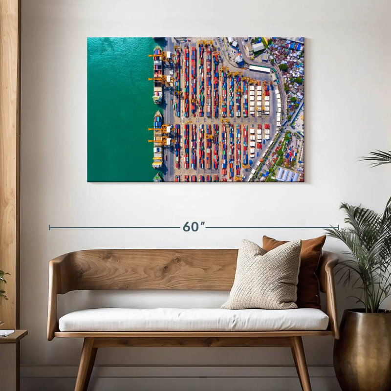 Mehar Container Port, 30" H x 45" W
