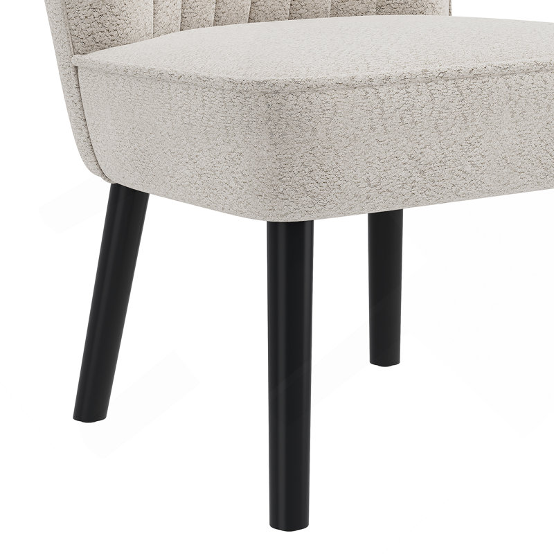 Chaise coquille blanche, Boucle blanc