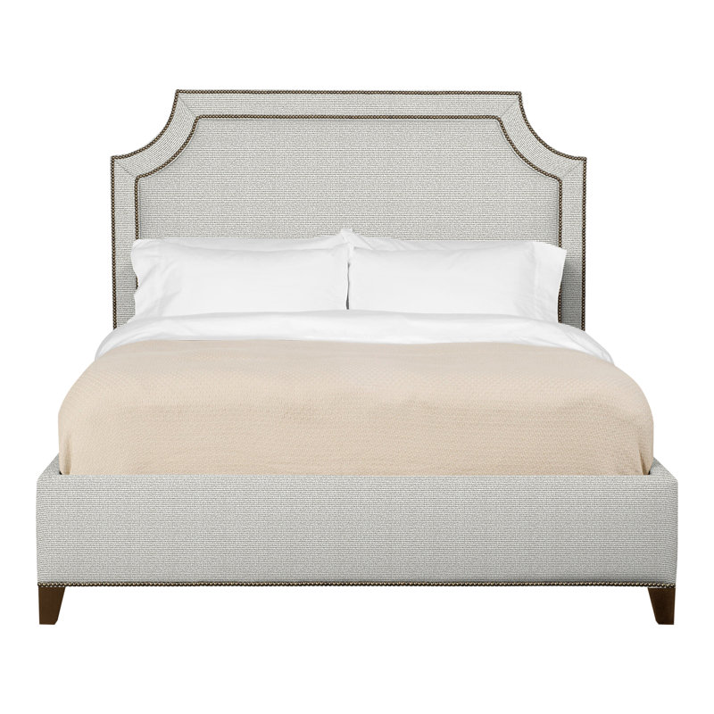 Audrey/Asher Upholstered Bed, Callaloo Cotton, Yes, Havana