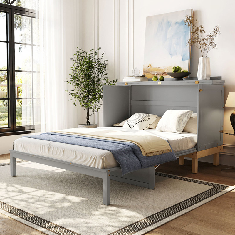 Lit escamotable idéal pour les chambres, Gris