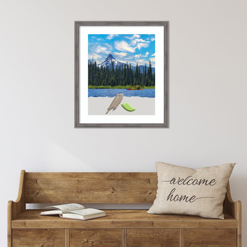 Cadre photo Ashanique, 20 po x 24 po, Gris