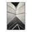 Machine Washable Oviedo Squash Court Scene Modern & Contemporary Striped Rug in Gray – Black Binding-1028465885
