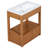 Bathroom Vanity With Sink Top, One Open Storage Shelf And Two Drawers