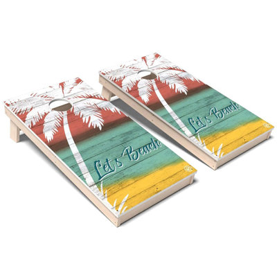 Lets Beach All-Weather Composite Cornhole Set