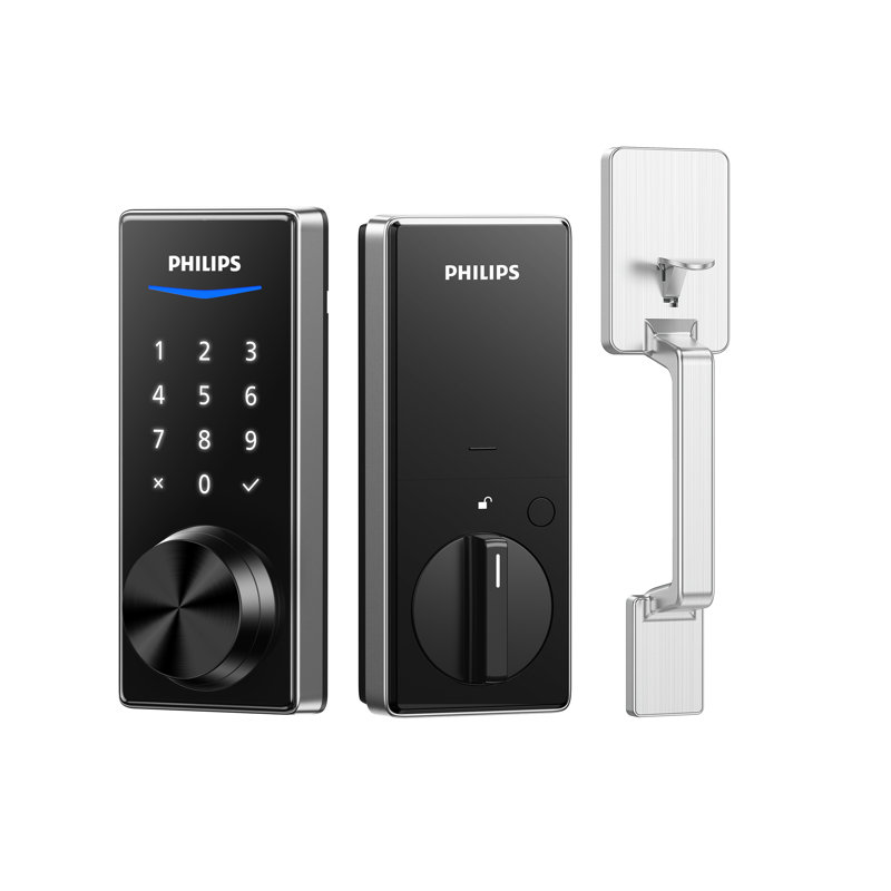 Philips Touchscreen Electronic Deadbolt with Handle, Satin Nickel