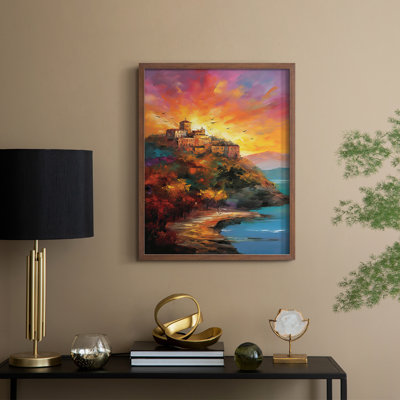 LANDSCAPES Series CCLIV Framed Print - Solid Wood