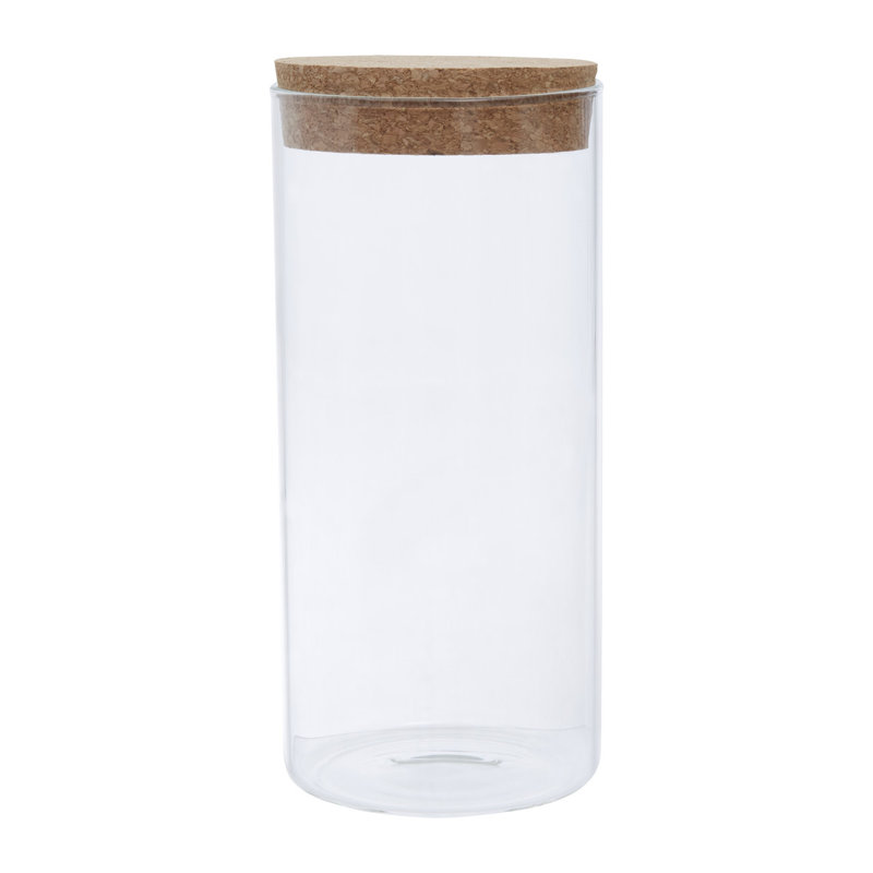 Glass Jar, 22cm H x 10cm W x 10cm D