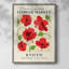 Impression florale vintage encadrée Cxxx - bois massif-7954809