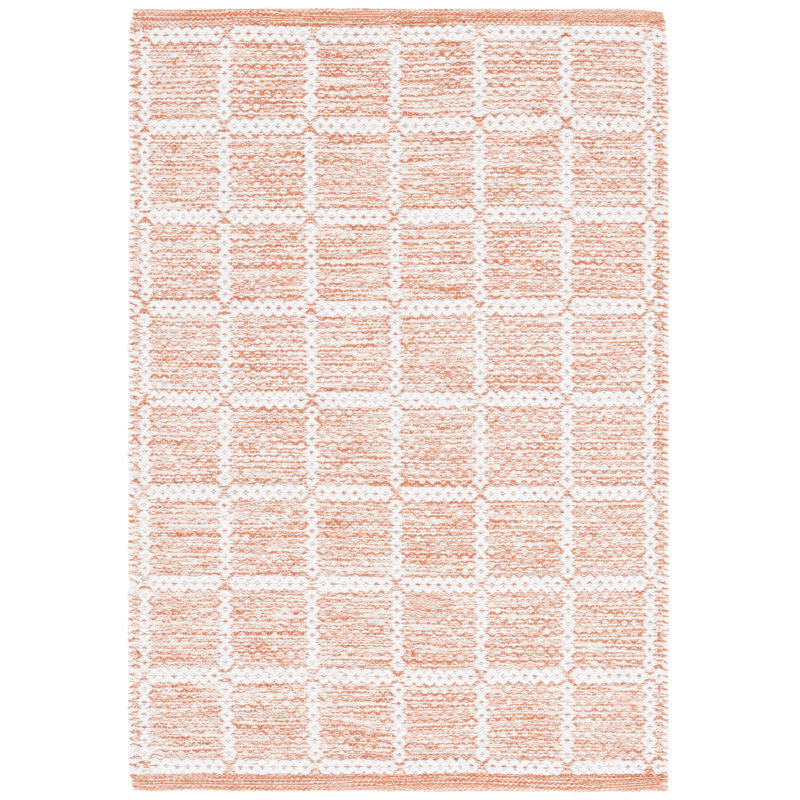 Tapis orange / ivoire Klevis 977, Rectangle 6 pi x 9 pi