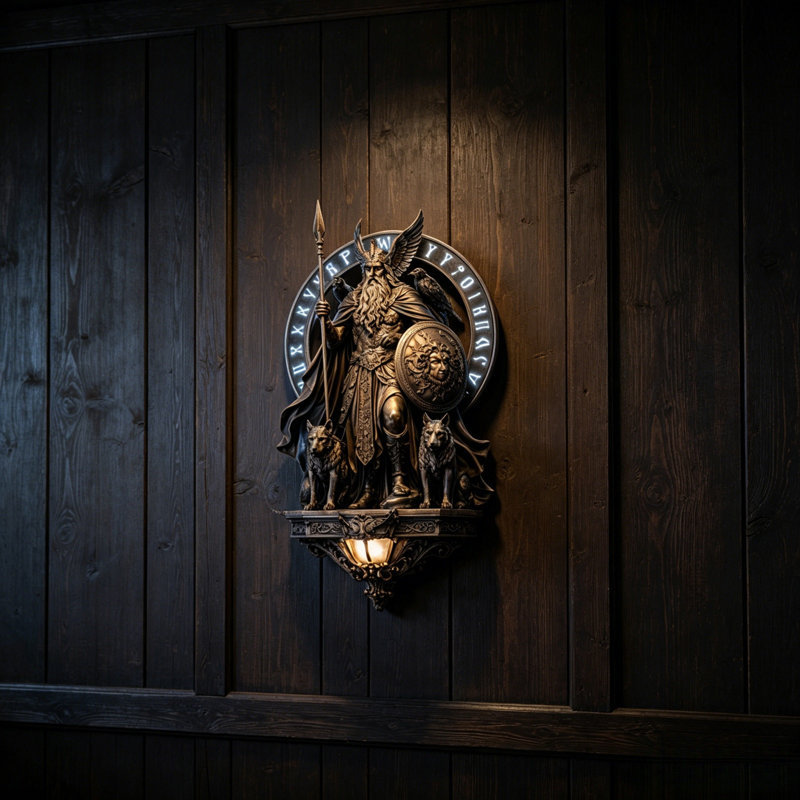 Gods' Father Lamp Resin Wall Hanging Decorative Piece
