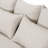 Jahmaya - Outdoor Beige Fabric 3 Seat Sofa