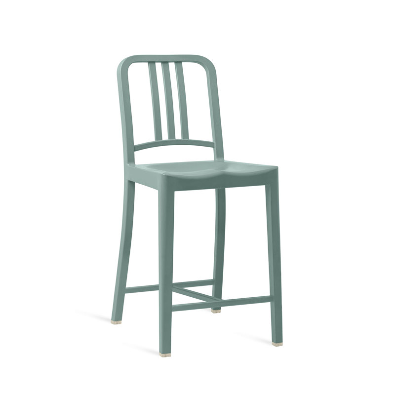111 Navy® Stool by Coca-Cola, Counter Stool (25" Seat Height), Light Blue