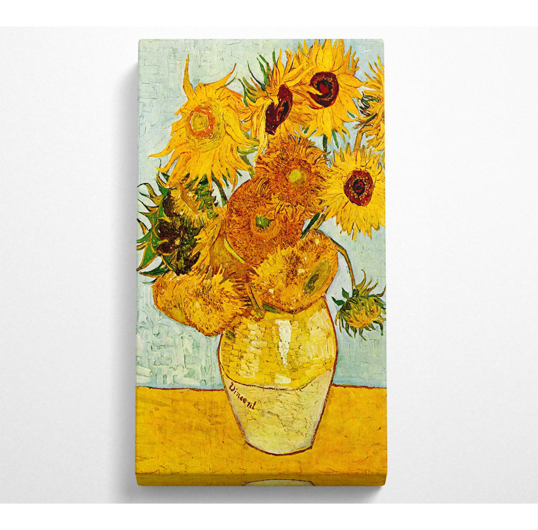 Van Gogh Sonnenblumen - Kunstdrucke auf Segeltuch