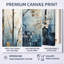 «Blue and White Forest Winter Harmony I», art mural sur toile-573447937-573447946