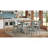 X Based Counter Height Casual Dining Table