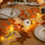 Fall Garland with Lights & Timer, Thanksgiving Fireplace Mantel Décor-137782190