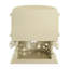 Table de chevet vatican, finition argent champagne