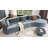 Vargas 132" Curved Boneless Sectional Sofa with Chenille Fabric & Sponge Spring Comfort-120347317