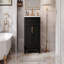 Meuble-lavabo de salle de bain avec lavabo supérieur, armoire de rangement moderne avec 2 portes à fermeture douce et tablette réglable-27276790
