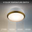 Salvo 9" Dimmable LED Flush Mount Light Fixture With Built In Color Temperature Adjustability Switch From 2700K/3000K/3500K/4000K-1843609626-1843609630-1843609639