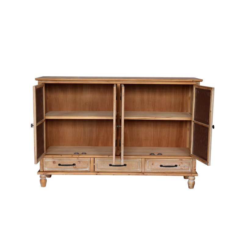 Armoire d'appoint 59,06 po Chic Natural Wood