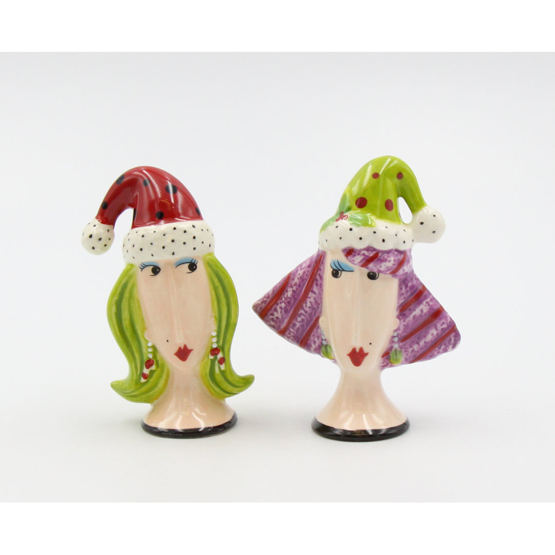 Merry Christmas Lady Salt and Pepper Cosmos Gifts