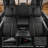 Red Rain Black Leather Seat Cover for 2014-2018  Chevy Silverado Seat Cover Truck Seat Protector