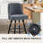 Swivel Bar Stools, 26'' Upholstered Counter Stool with Solid Wood Frame-2106108949
