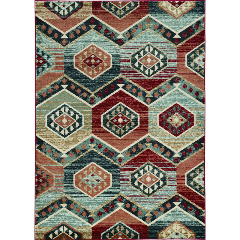 Abstract Indoor Rug, Rectangle 8' x 10'