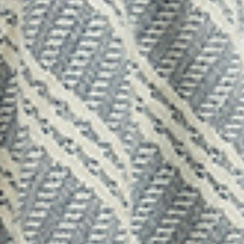 Jeté 100% coton tissé bleu