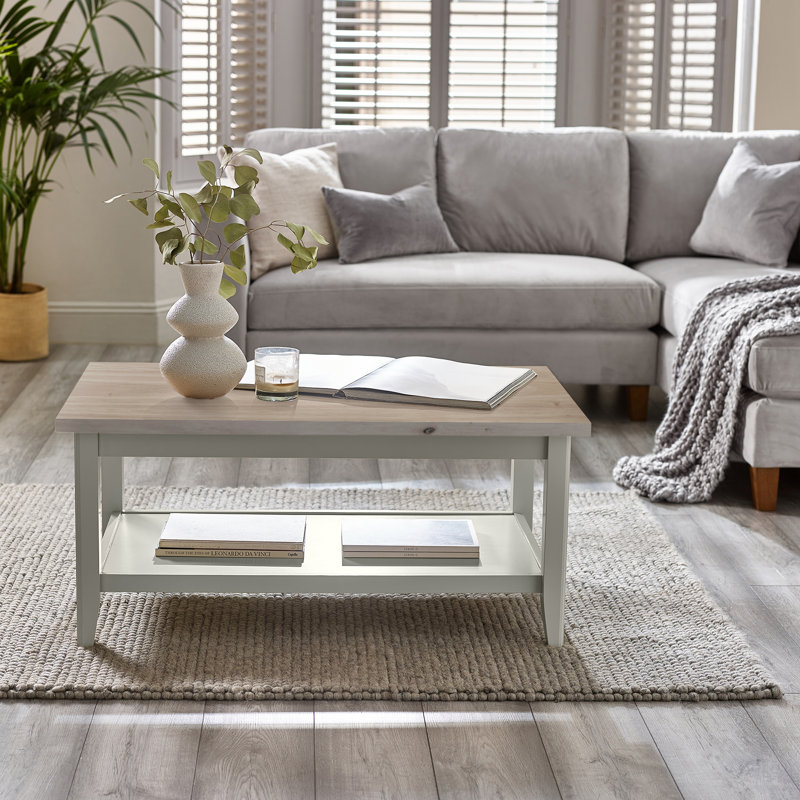 Eden Coffee Table Oak Cream, Whitewash