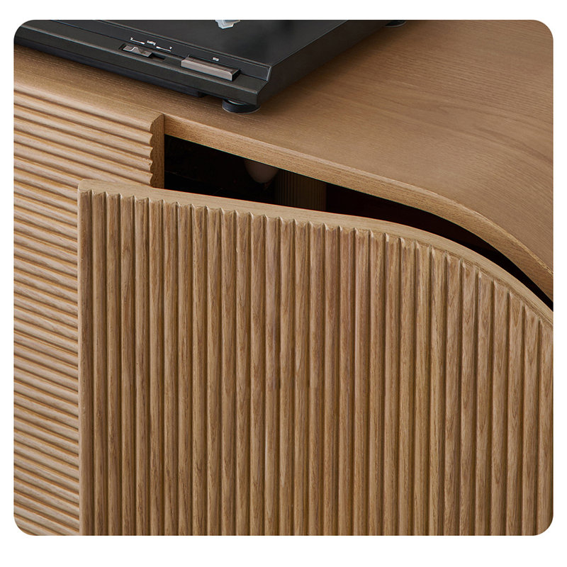 Japanese Retro Accent Cabinet 70.9'' Console Table
