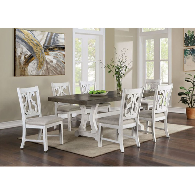 Ensemble repas pour 6 personnes Burritt, Gris