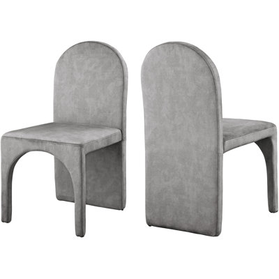 Carpathia 18.5'' H Velvet Upholstered Side Chair